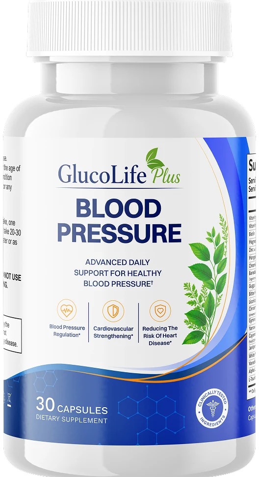 GlucoLife+ Blood Pressure bottle