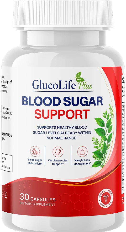 GlucoLife+ Blood Sugar Support bottle